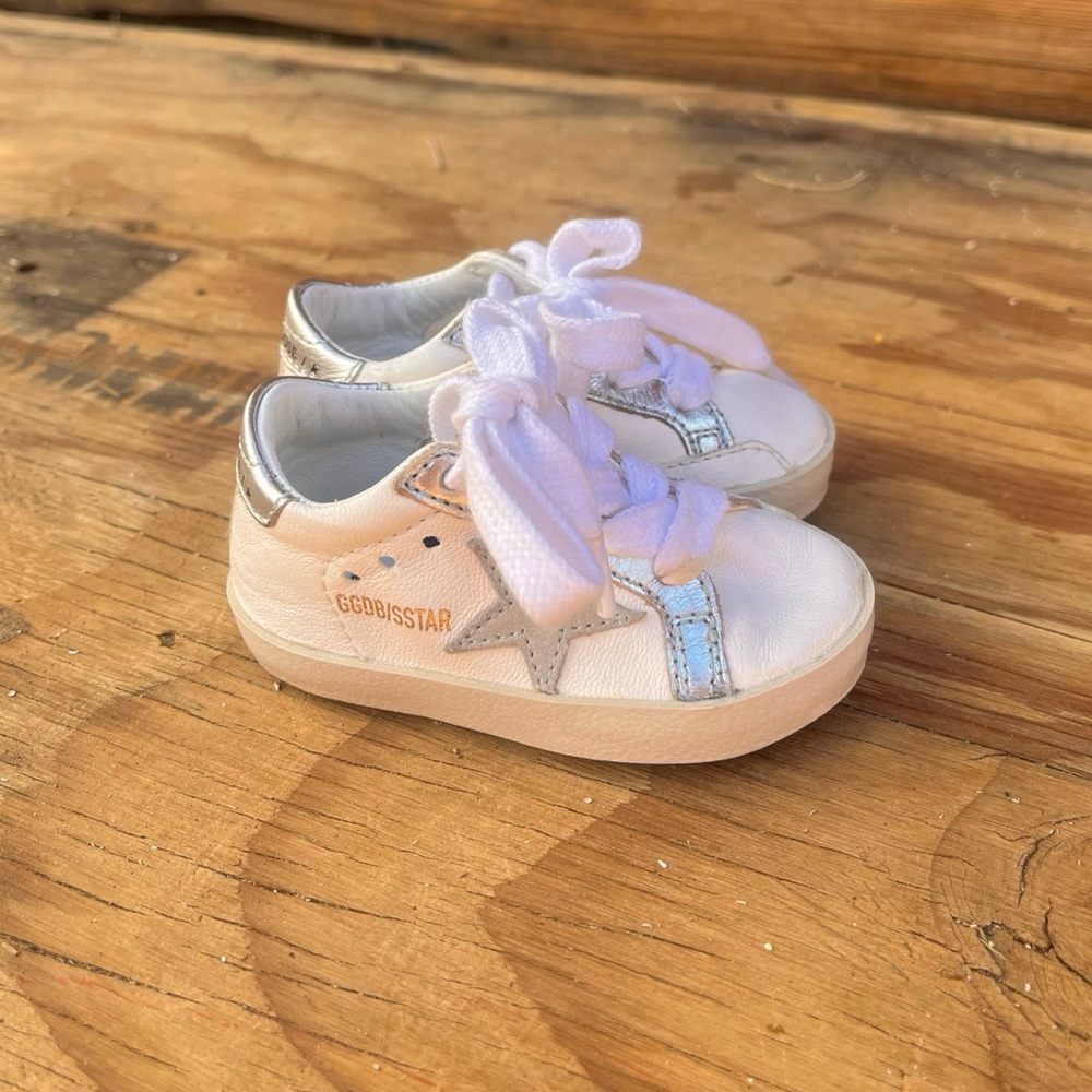 GOLDEN GOOSE | Baby Leather Lace Up Sneakers 17 US 2